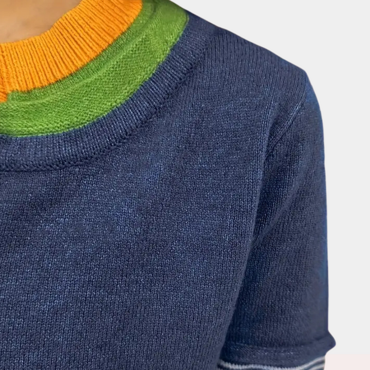 Stilla | Stilfuld Striber Strikket Sweater til Damer