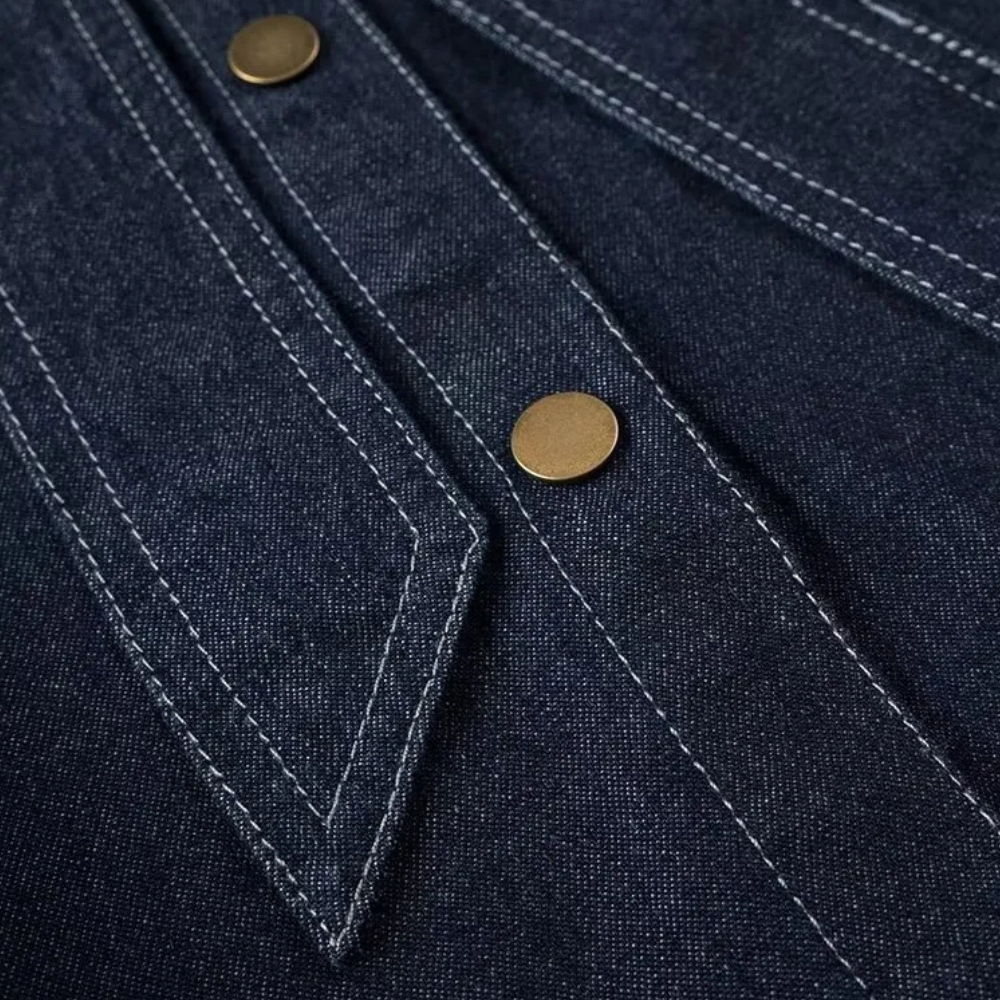 Stilla | Moderne Skjorte i Denim med Sløjfe Krave til Damer