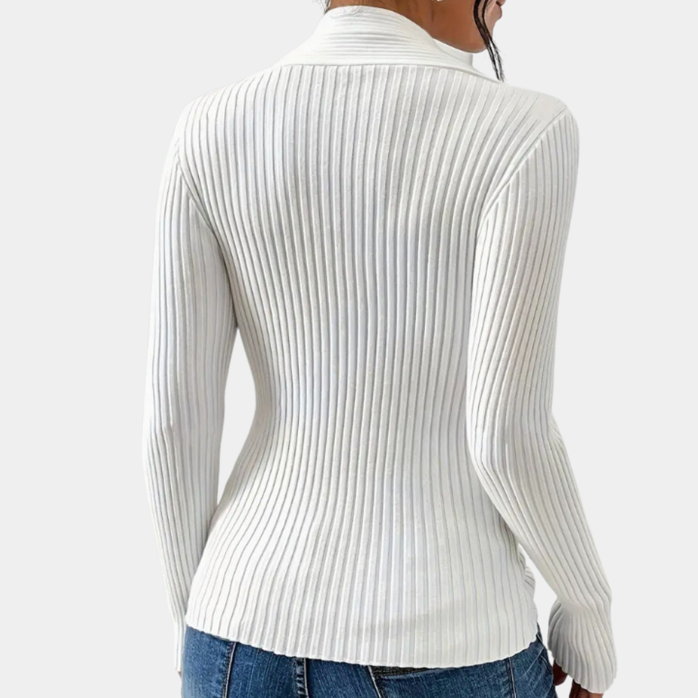 Stilla | Moderne V-Hals Sweater til Kvinder