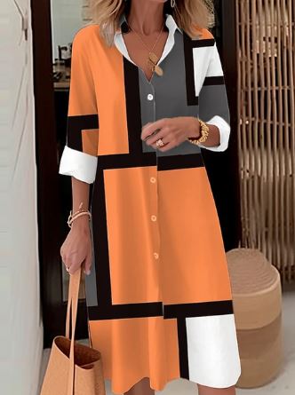 Stilla | Elegante Casual Skjorte Kjole