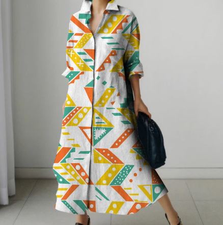 Stilla | Feminint Design Elegante Skjortekjole Til Kvinder