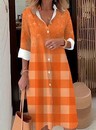 Stilla | Sofistikeret Elegante Satin Skjorte Kjole