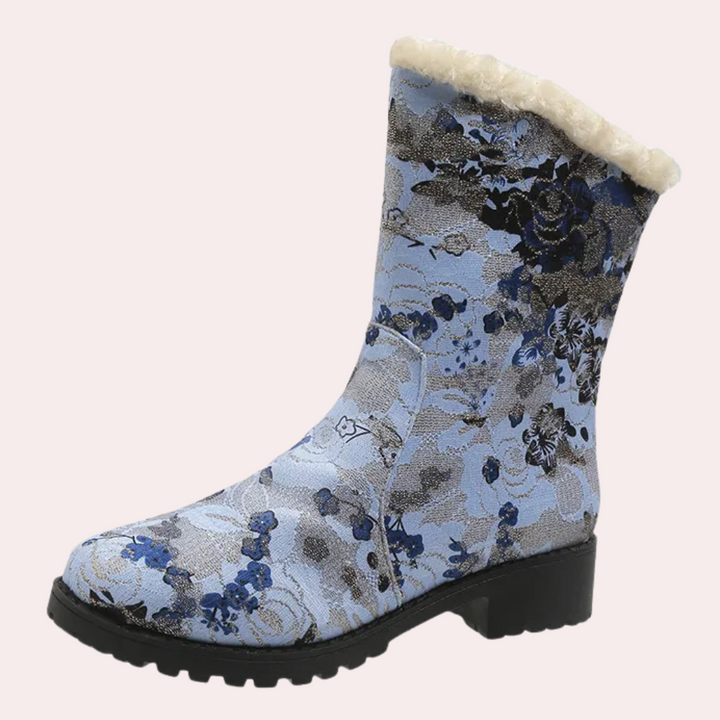Stilla | Afslappede Sneboots med Blomster til Kvinder