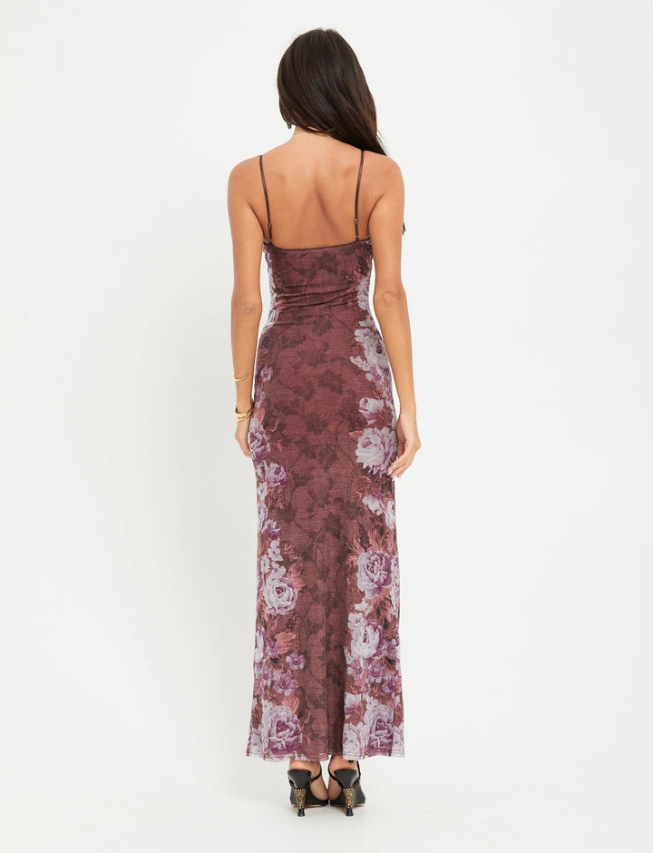 Stilla | Graceful Spaghetti Straps V-hals Maxi Kjole Kvinders