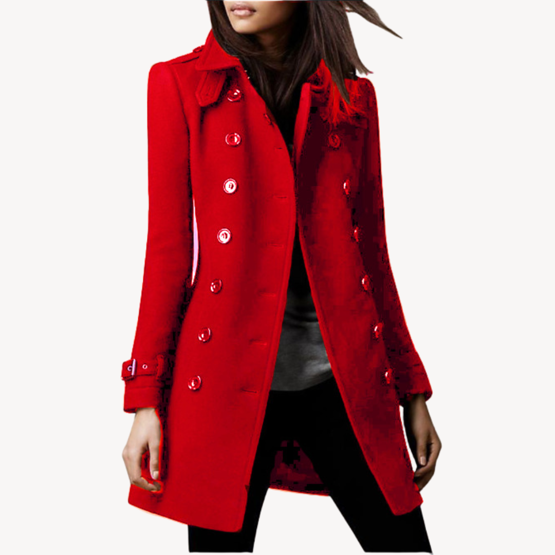 Stilla | Dame uld Peacoat