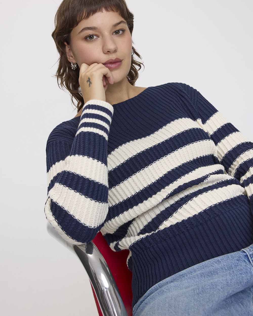 Stilla | Moderigtig Pullover med Lange Ærmer