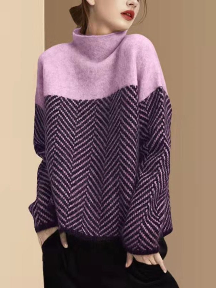 Stilla | Premium Rullekrave Strikpullover