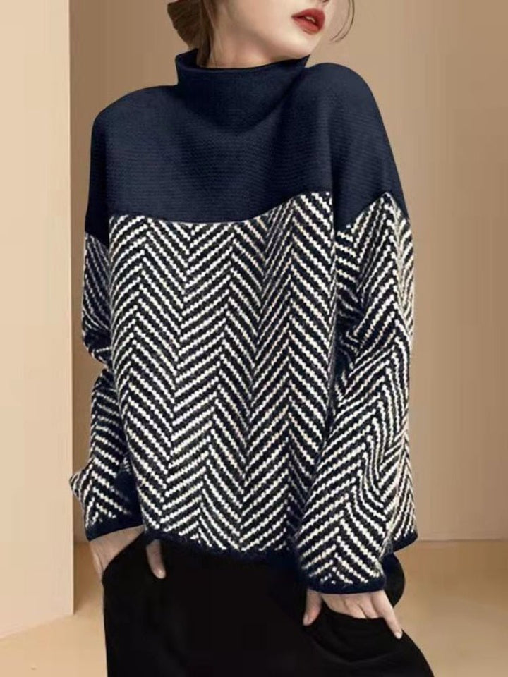 Stilla | Premium Rullekrave Strikpullover