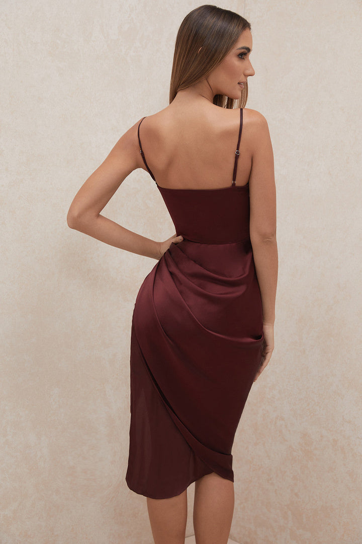 Stilla | Satin Balconette Korset Maxi Kjole