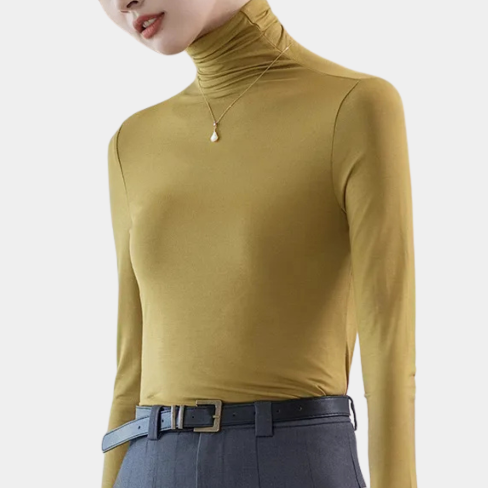 Stilla | Moderne Turtleneck Skjorte til Damer