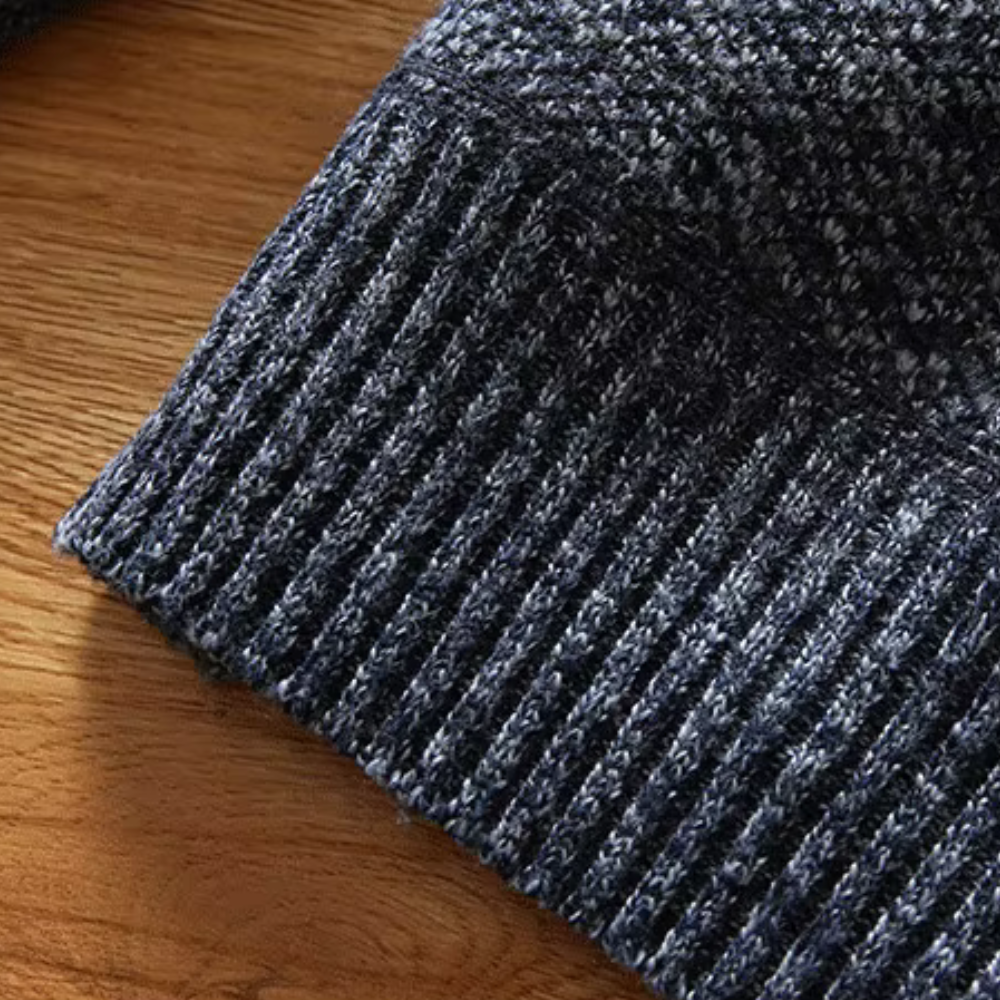 Stilla | Højhalset Sweater med Lynlåslukning til Mænd