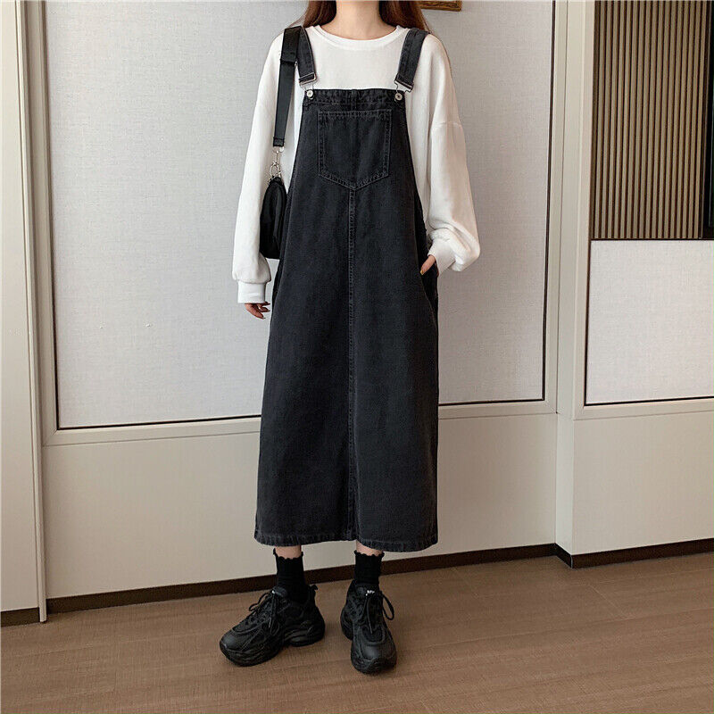 Stilla | Casual Denim Stropkjole Med Foran Lomme