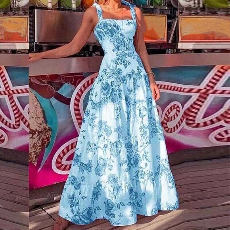 Stilla | Maxi Kjole Med Smukt Blomsterprint