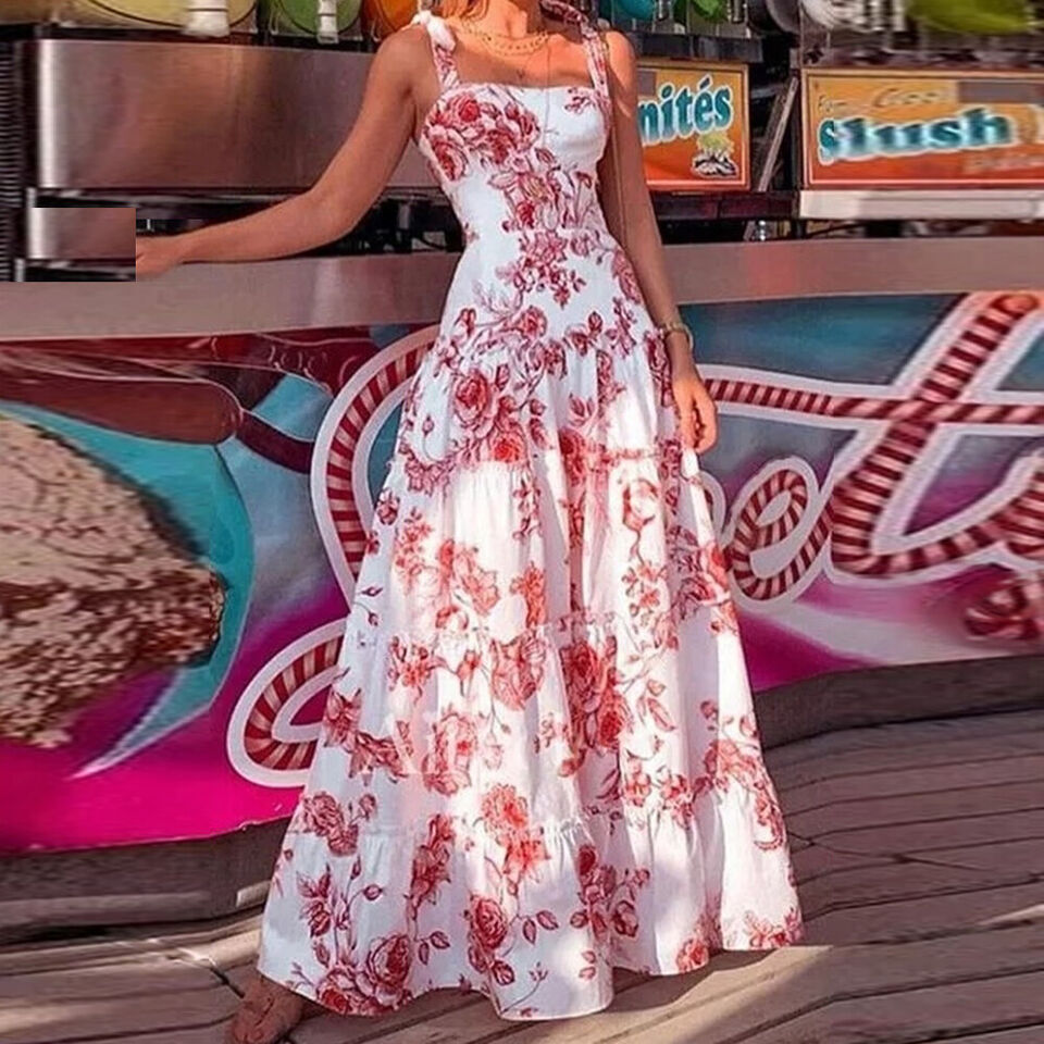Stilla | Maxi Kjole Med Smukt Blomsterprint