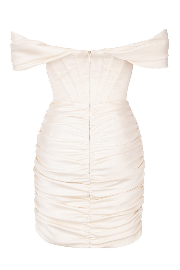 Stilla | Ivory Satin Korsetkjole