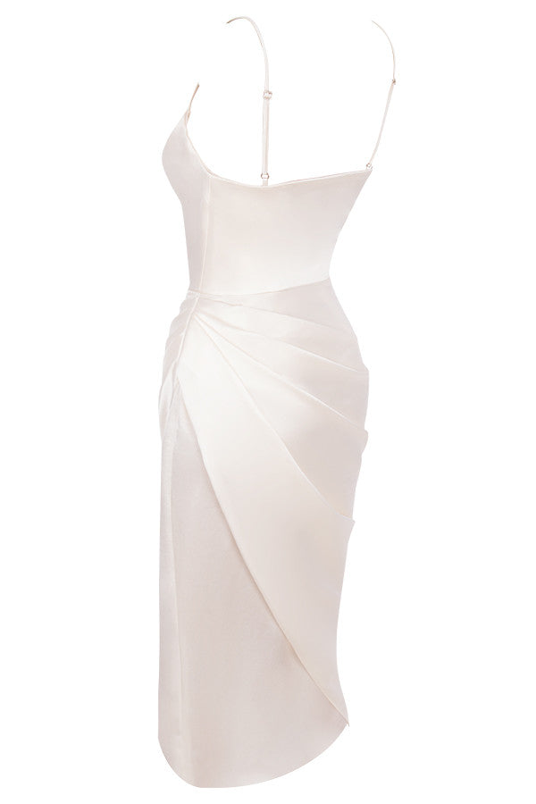 Stilla | Satin Balconette Korset Maxi Kjole