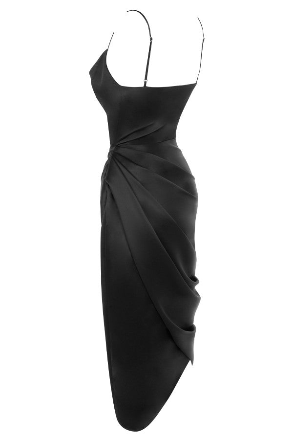Stilla | Satin Balconette Korset Maxi Kjole