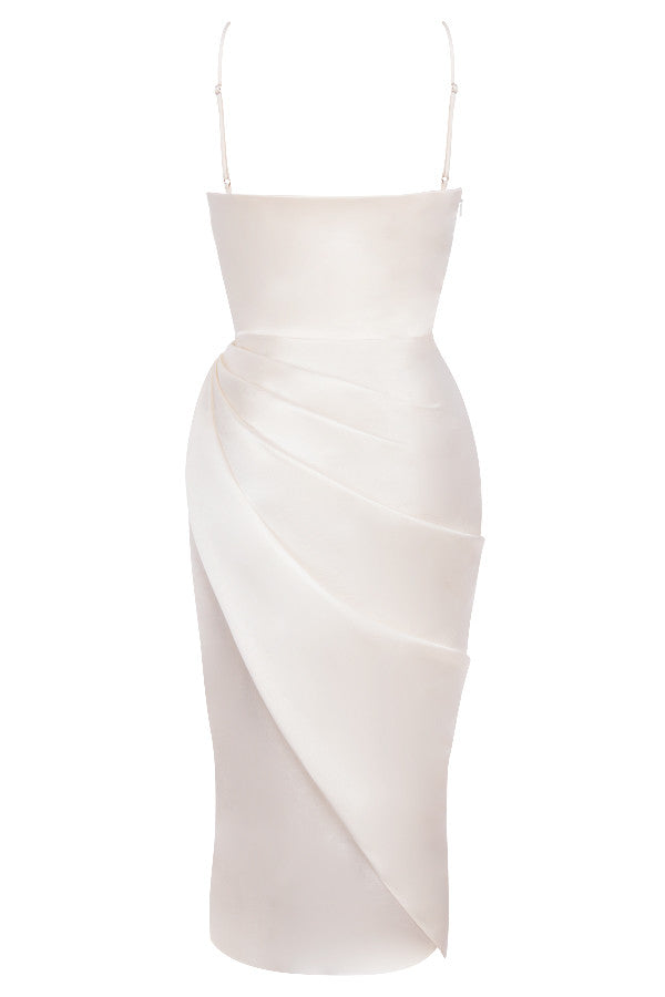 Stilla | Satin Balconette Korset Maxi Kjole