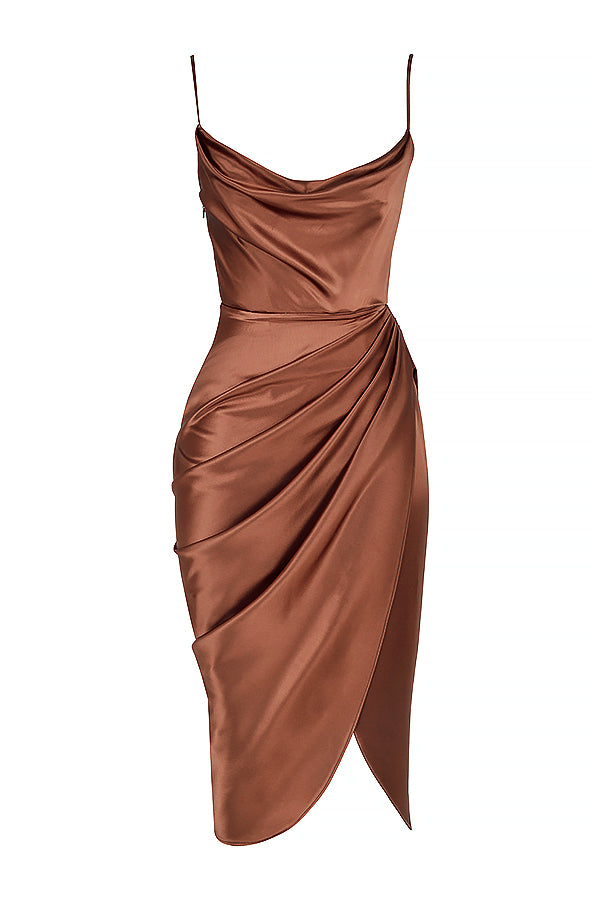 Stilla | Satin Balconette Korset Maxi Kjole