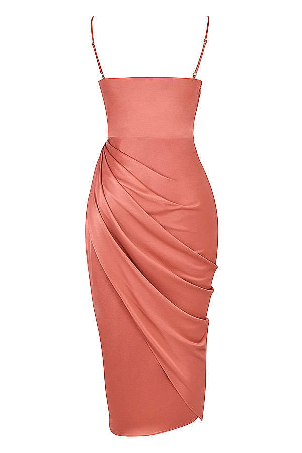 Stilla | Satin Balconette Korset Maxi Kjole