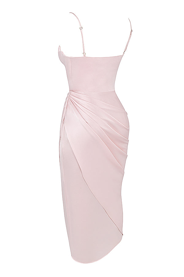 Stilla | Satin Balconette Korset Maxi Kjole