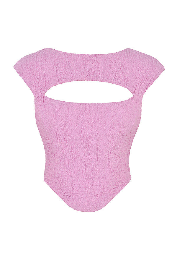 Stilla | Pink Udskåret Korset Med Mini Nederdel