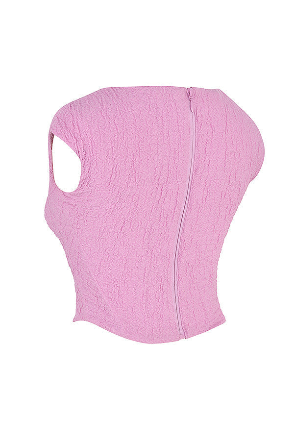 Stilla | Pink Udskåret Korset Med Mini Nederdel