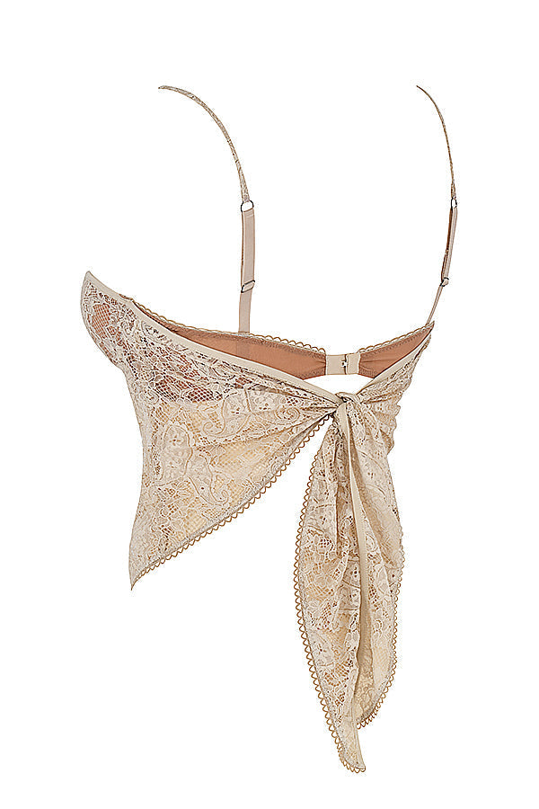 Stilla | Cremefarvet Paisley Blonde Top