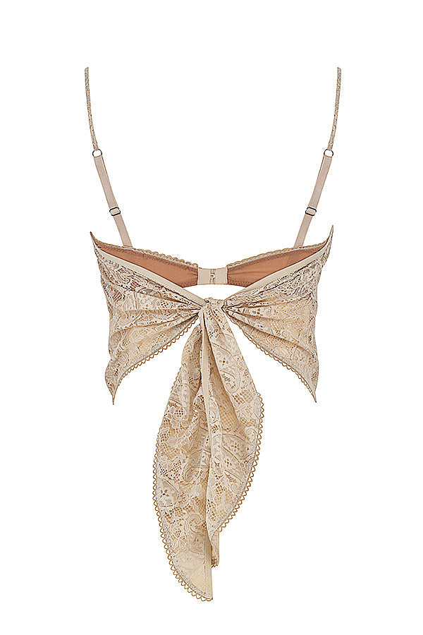 Stilla | Cremefarvet Paisley Blonde Top