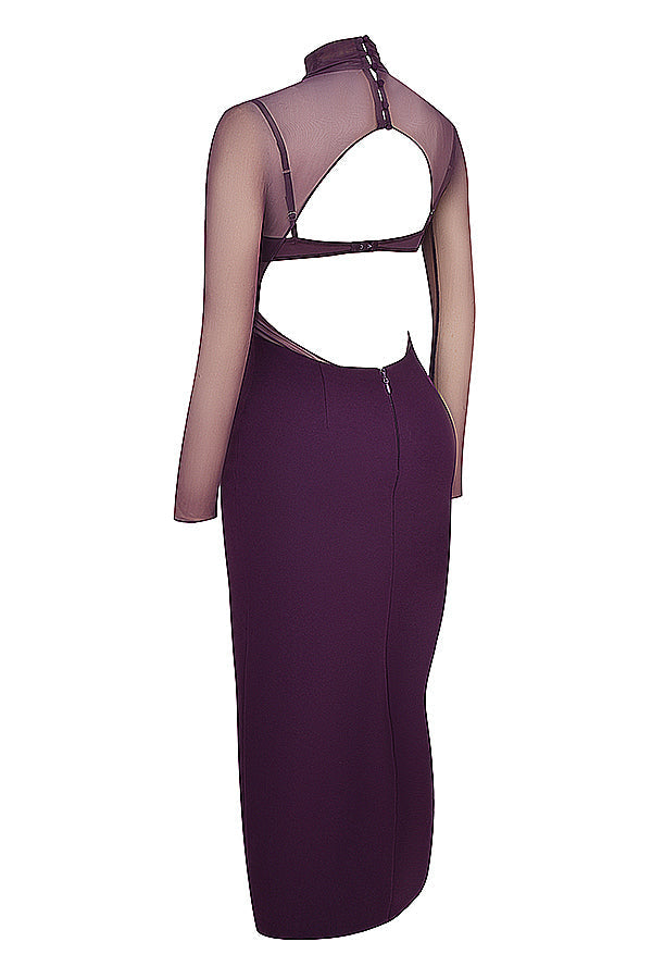 Stilla | Sort Grape Maxi Kjole