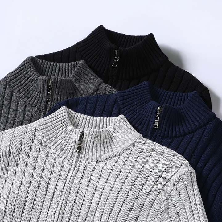 Stilla | Rippet Lynlås Cardigan