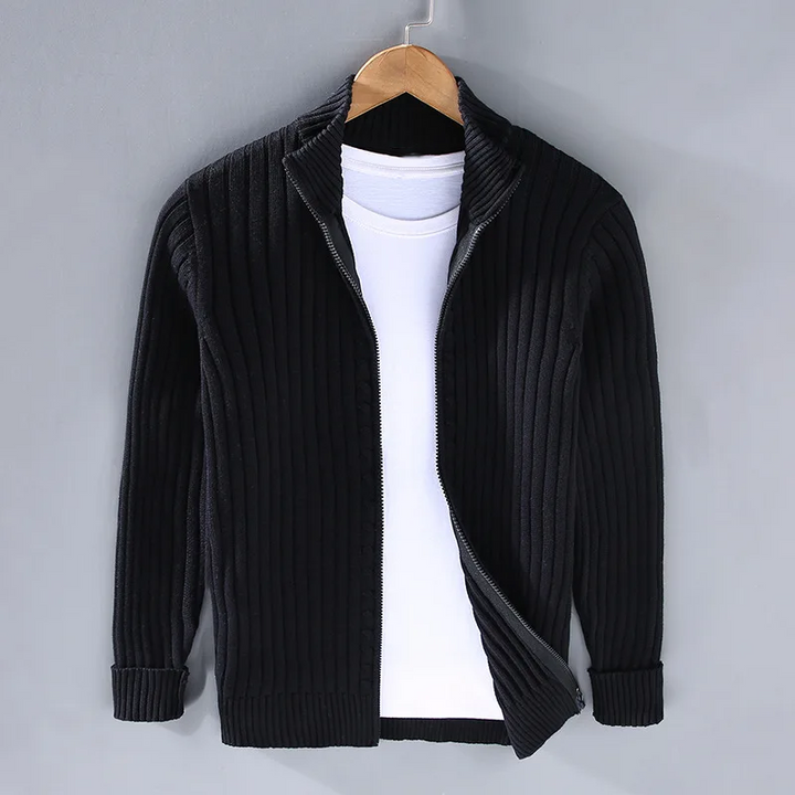 Stilla | Rippet Lynlås Cardigan