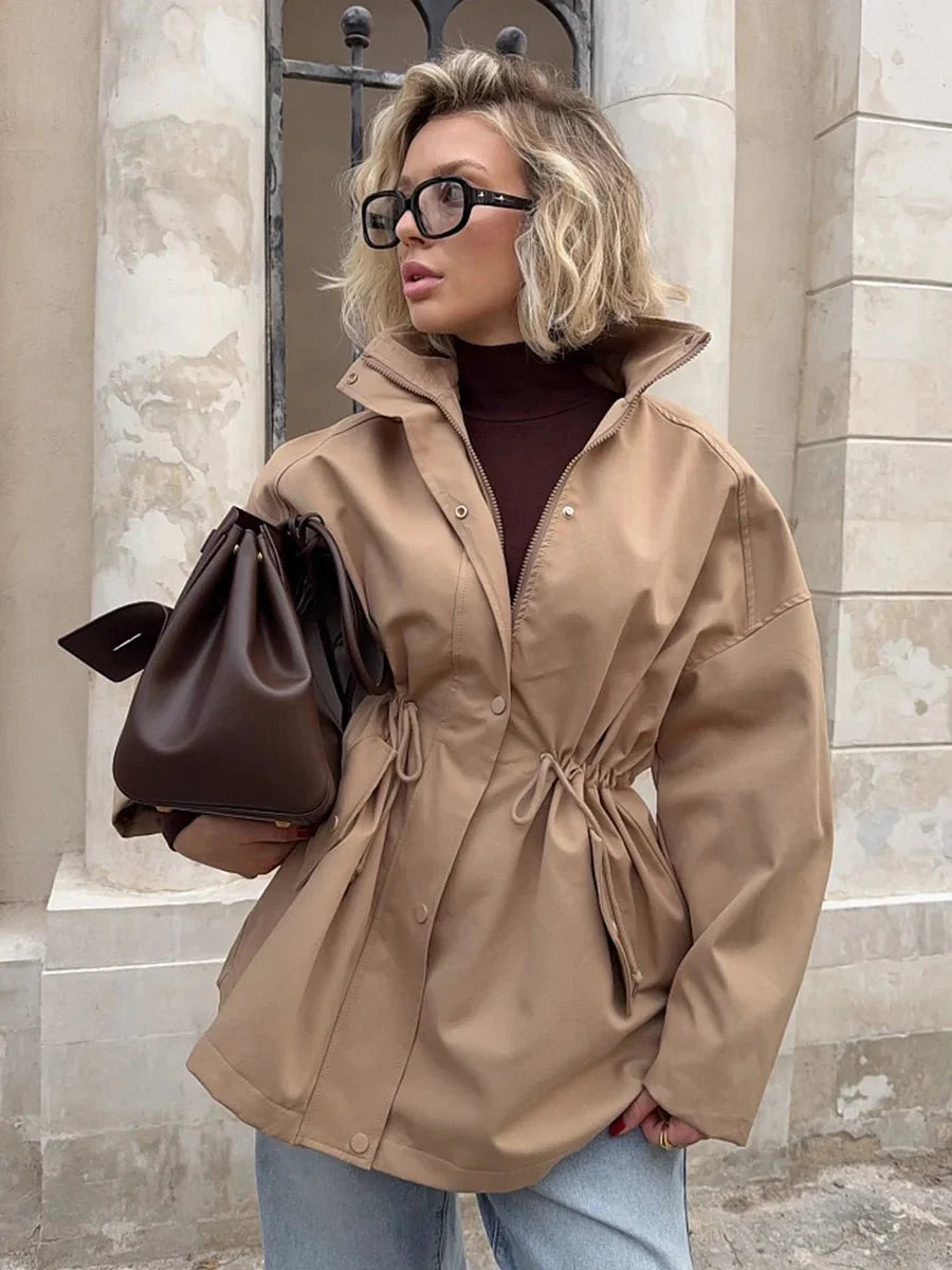 Stilla | Snøre Trench Coat