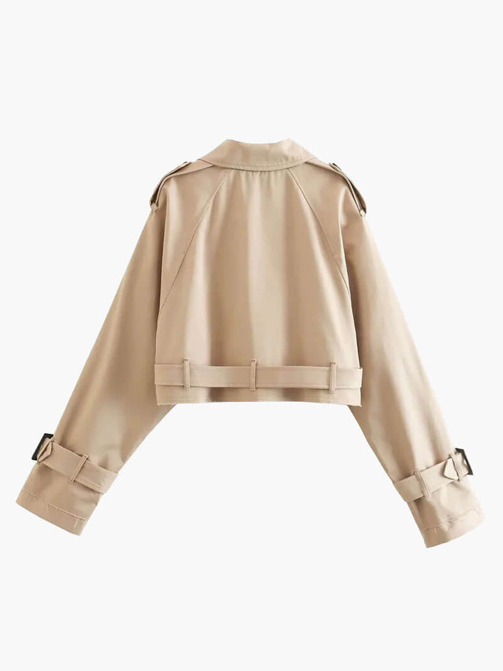 Stilla | Forkortet Trenchcoat