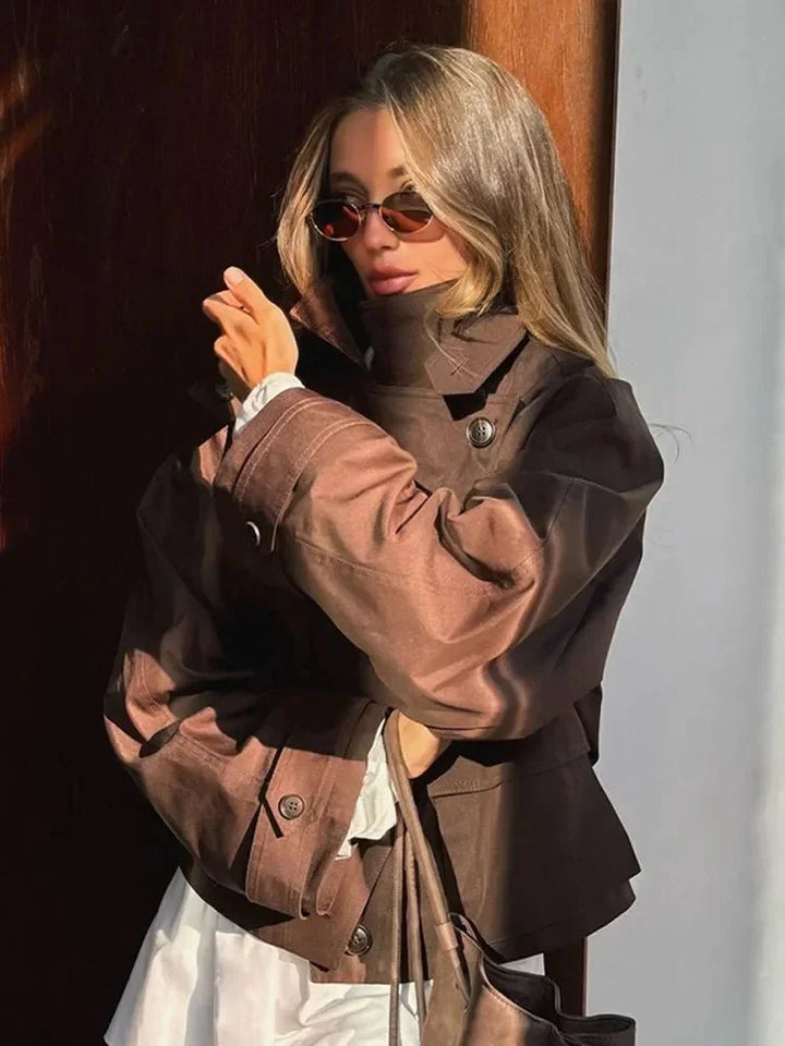 Stilla | Cropped Trenchcoat