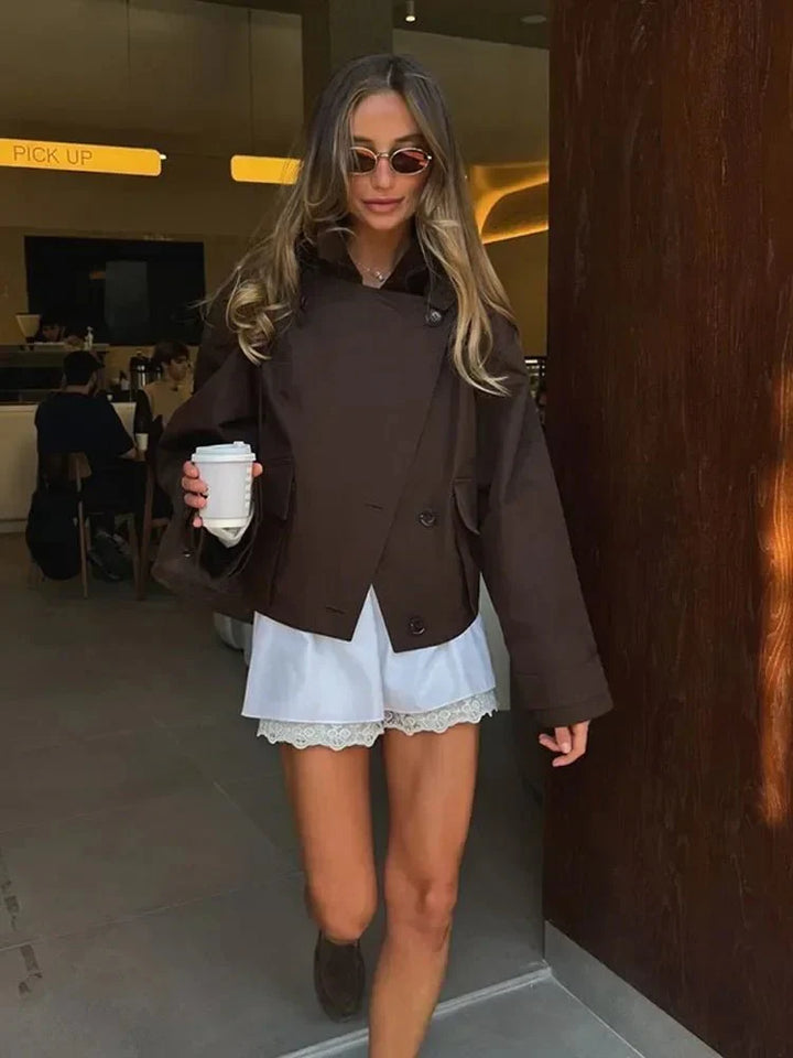 Stilla | Cropped Trenchcoat