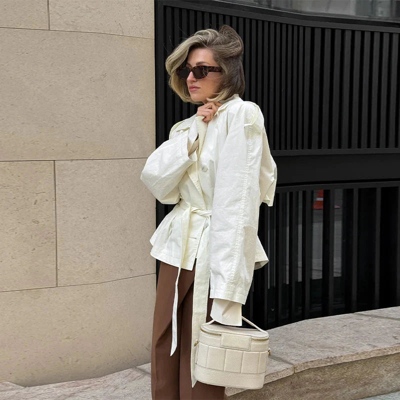 Stilla | Stående Krave Trench Coat