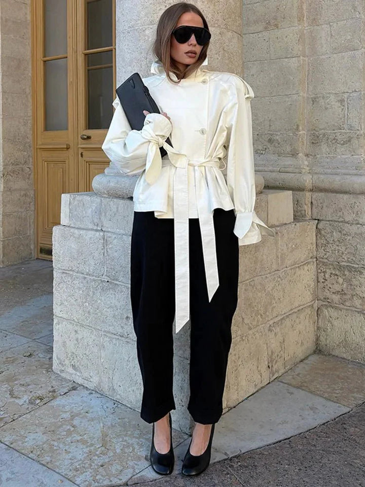 Stilla | Stående Krave Trench Coat