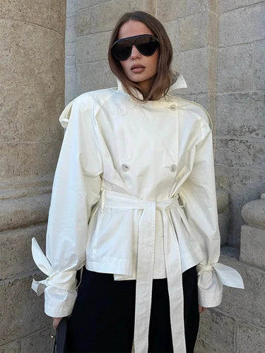 Stilla | Stående Krave Trench Coat