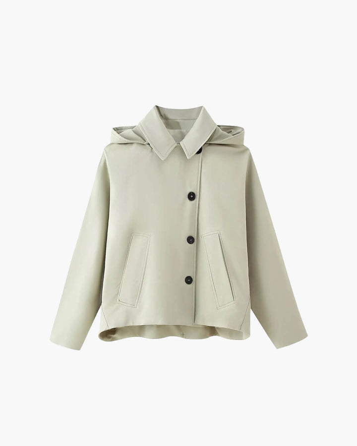 Stilla | Hætte Trench Coat