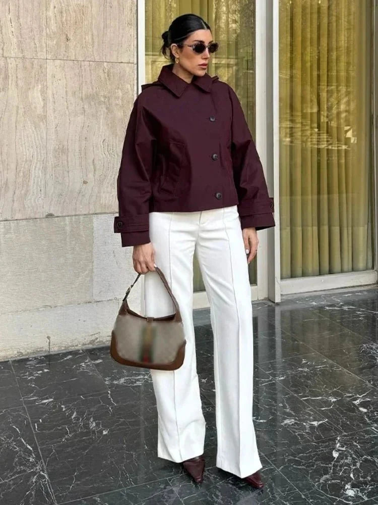 Stilla | Hætte Trench Coat