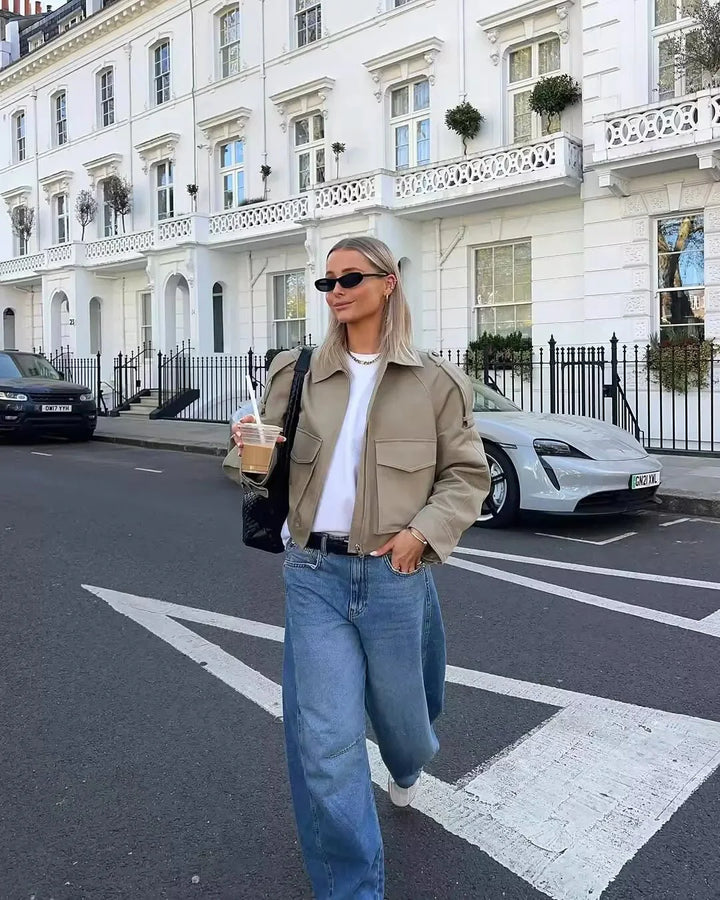 Stilla | Cropped Trench Coat