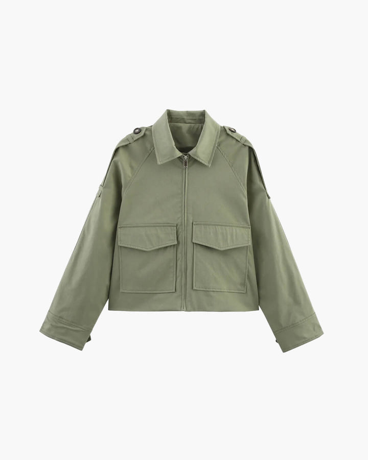 Stilla | Cropped Trench Coat