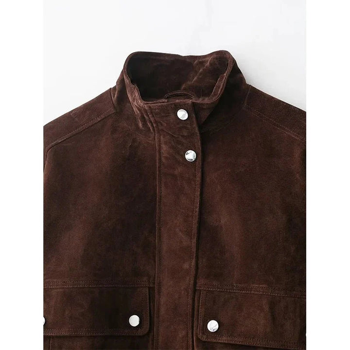 Stilla | Suede Bomberjakke