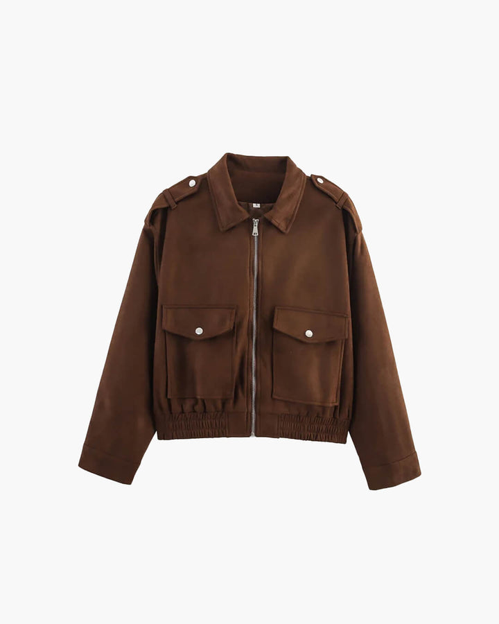 Stilla | Suede-Pilot Jakke