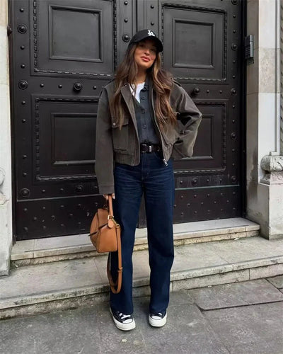 Stilla | Suede-Pilot Jakke