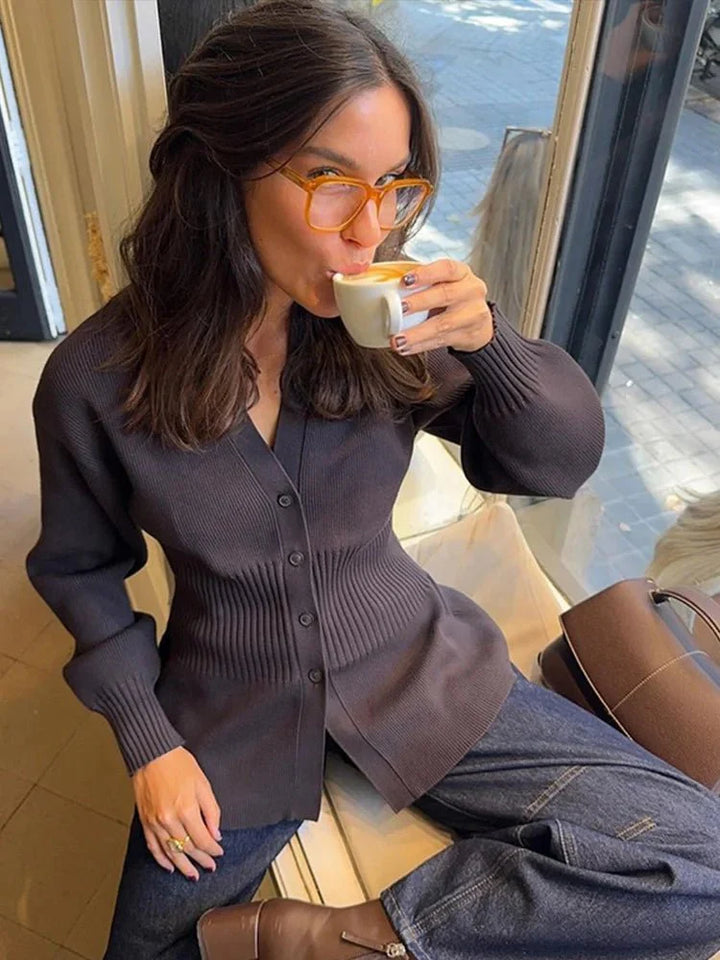 Stilla | Skræddersyet V-Hals Cardigan