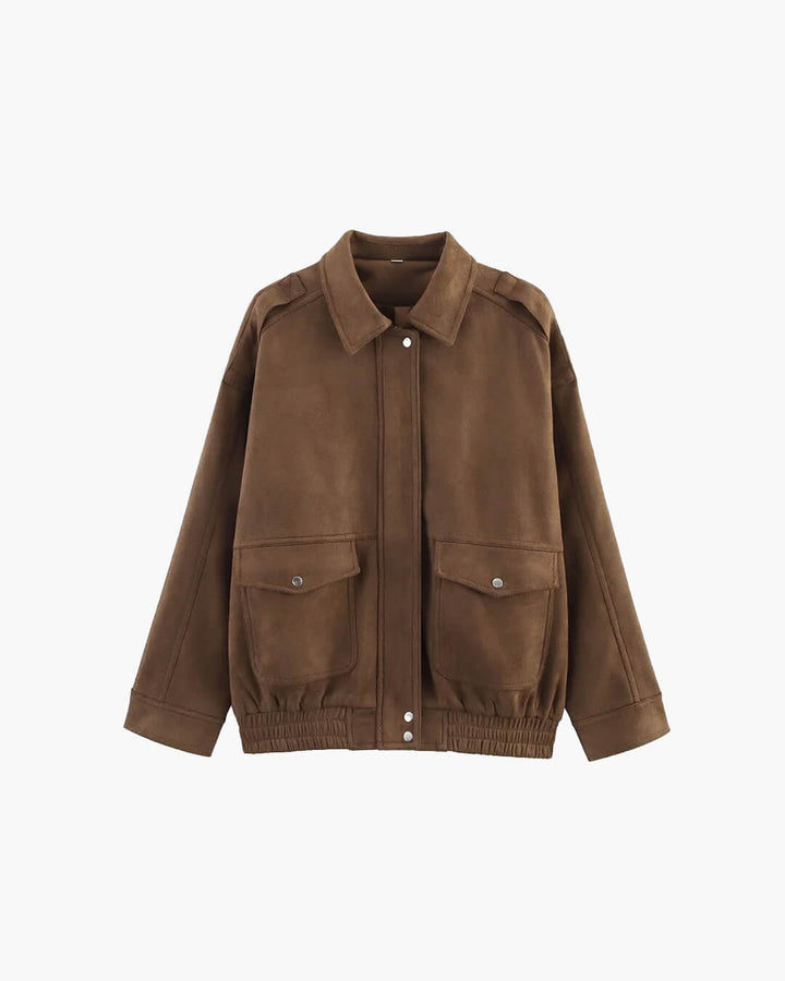 Stilla | Suede Bomberjakke