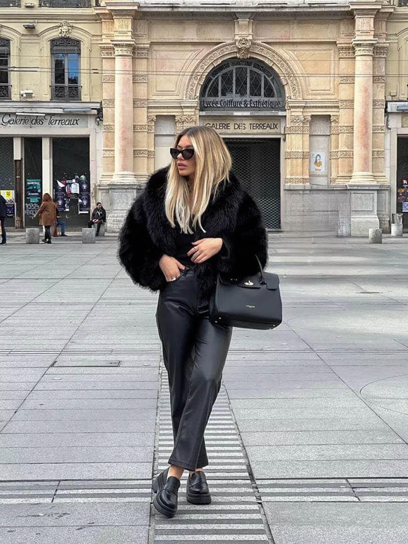 Stilla | Faux Fur Frakke