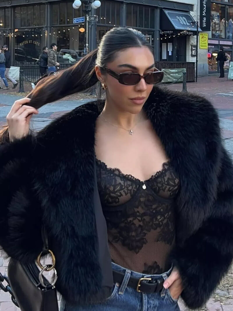 Stilla | Faux Fur Frakke